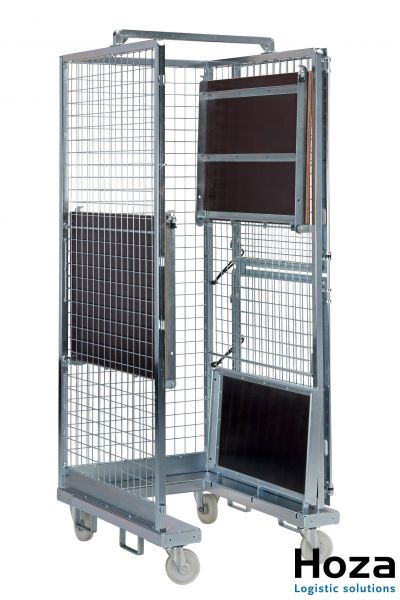 Schachtelbarer Rollcontainer für Automobilbranche ('Robusto')