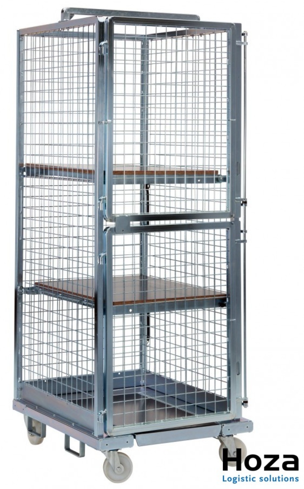 Schachtelbarer Rollcontainer für Automobilbranche ('Robusto')