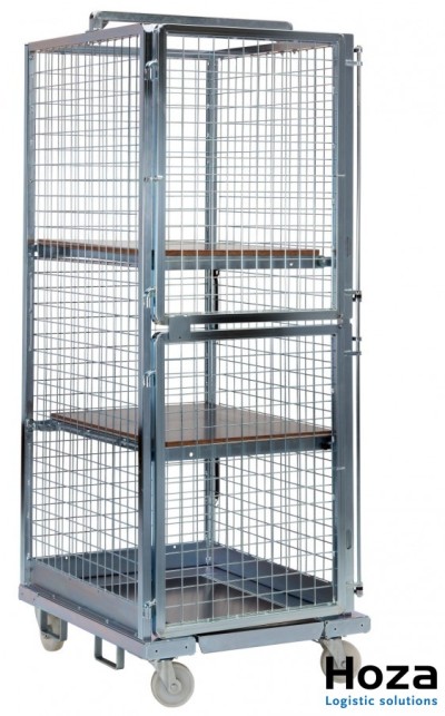 Schachtelbarer Rollcontainer für Automobilbranche ('Robusto')